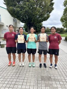 テニス部　県新人戦シングル・ダブルスで優勝