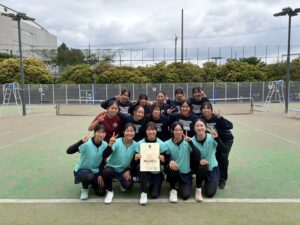 テニス部 インターハイ団体出場決定